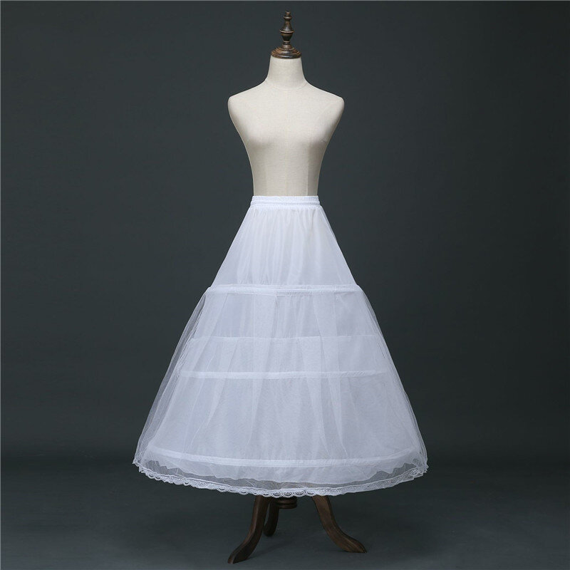Womens Bridal Petticoat Trekkoord Tailleband Baljurk Trouwjurk Drukte Crinoline Onderrok Dropshipping
