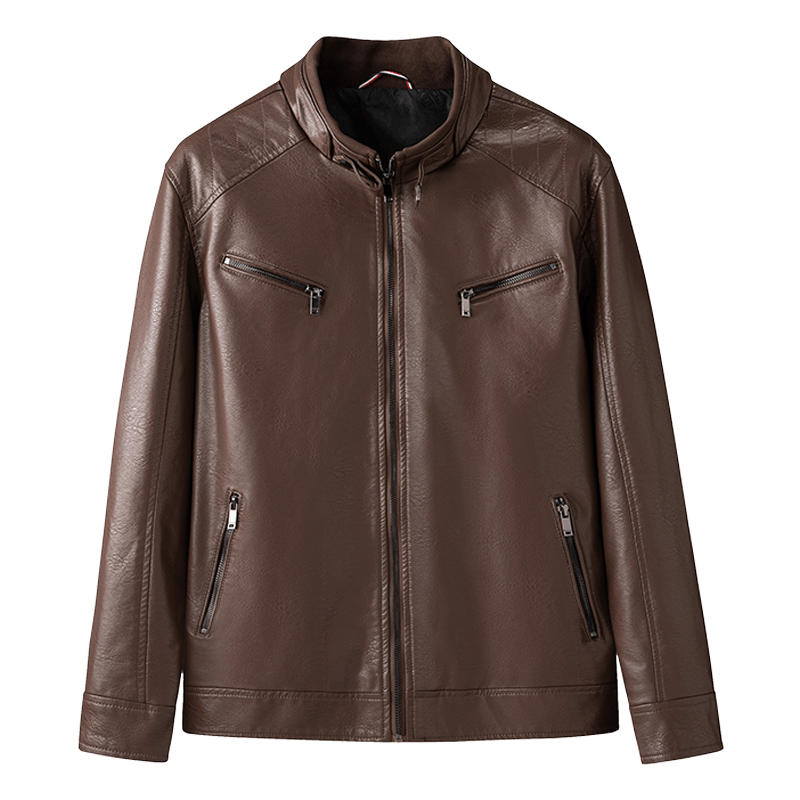 Men Autumn Fashion Motorcycle 2023 Slim Men Streetwear Baseball Outdoor PU Leather Jacket BomberBomber Casual New Blazers coat