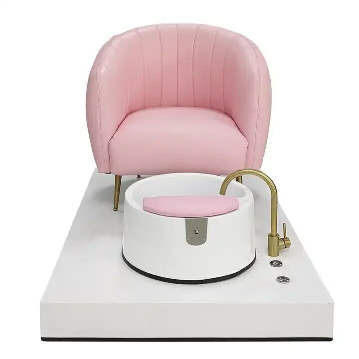 เก้าอี้ทำเล็บนวดสปาเท้าสีชมพูสุดหรูเก้าอี้นวดร้านเสริมสวยสำหรับร้านทำเล็บ