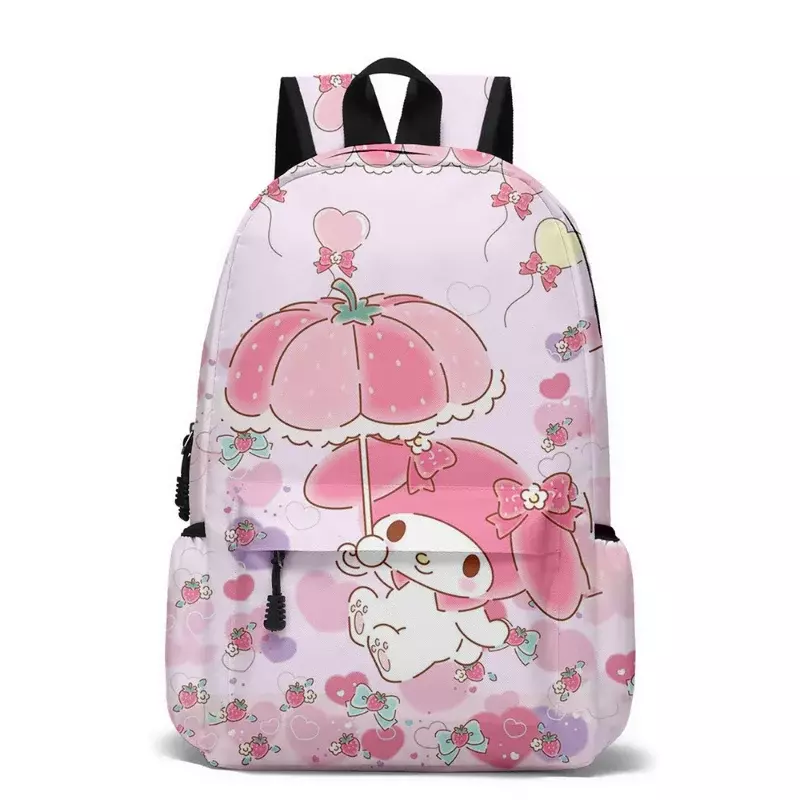Sanrio tas sekolah anak, tas ransel anak-anak kapasitas besar, ringan, kartun, lucu, tas sekolah mahasiswa Melody baru