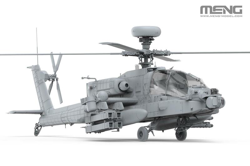 MENG QS-005-helicóptero de ataque pesado SARAF, AH-64D a escala 1/35, fuerza aérea israelí