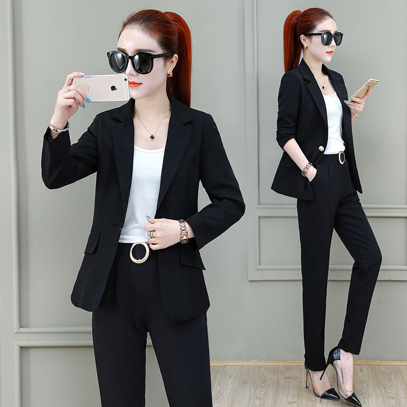 2024 Summer New Unlined Thin Jacket Blazers Pants Two-piece Elegant Women's Suit Set Office Business Pants Set