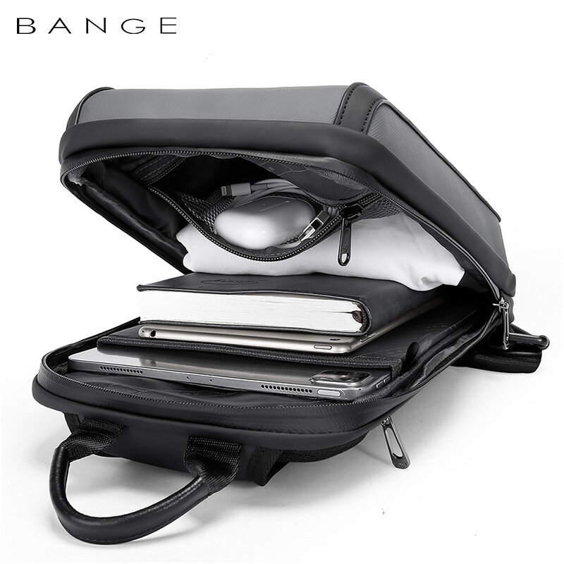 Bange-男性用多機能クロスオーバーバッグ,ショルダーバッグ,シングルショルダーストラップ,チェストパック,短いトラベルバッグ