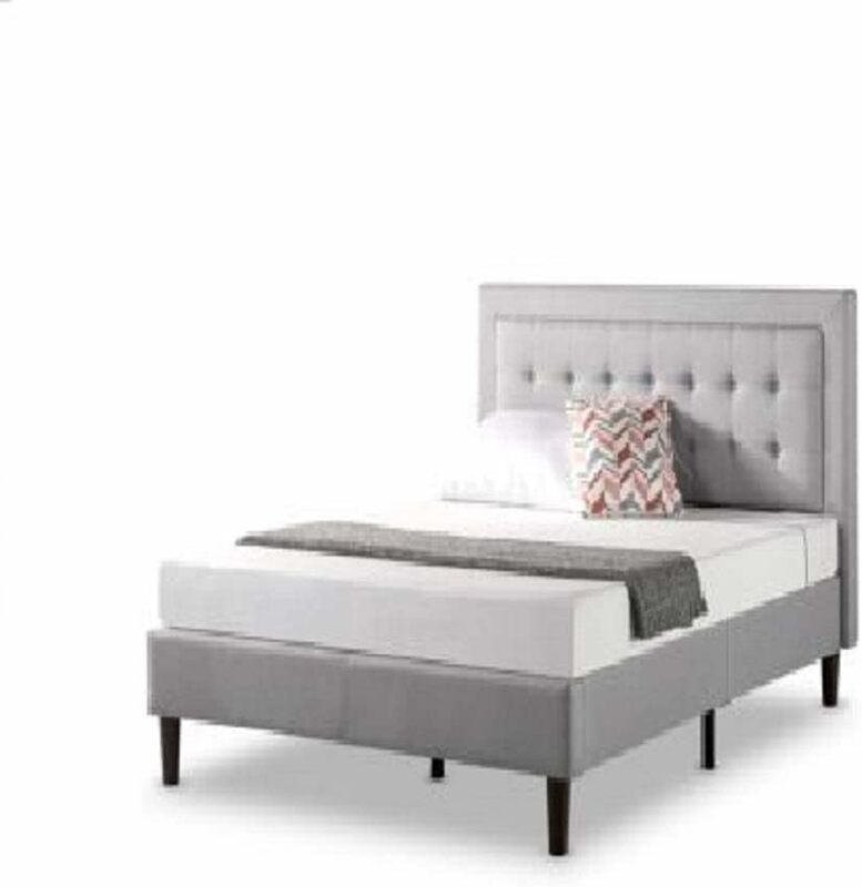 Zinus Dachelle-Cadre de lit à plate-forme, support à lattes en bois, pas besoin de ressort mécanique, assemblage facile