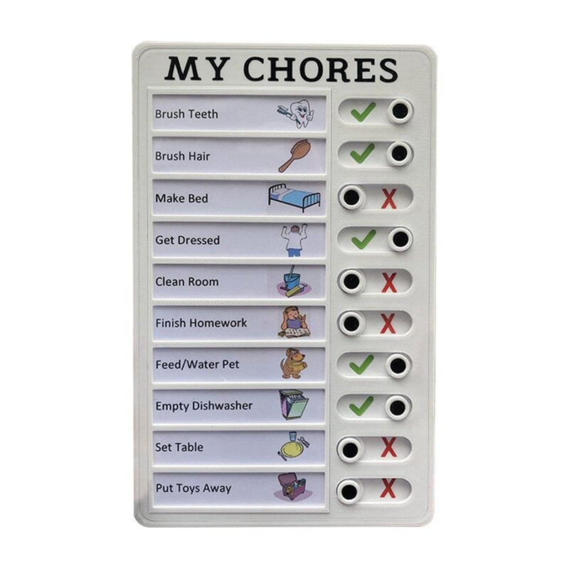 4X Checklist Note Marker Board Removable Chores Reusable Note Pad For Home Camping To Do List Chore Chart A