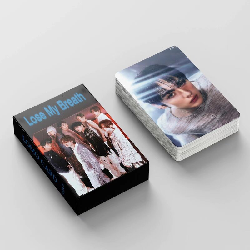 Album K-pop Felix Hyunjin Lose My Breath, carte LOMO, carte en boîte, photo HD de haute qualité, style coréen, cadeau GérCollection, 55 pièces/ensemble