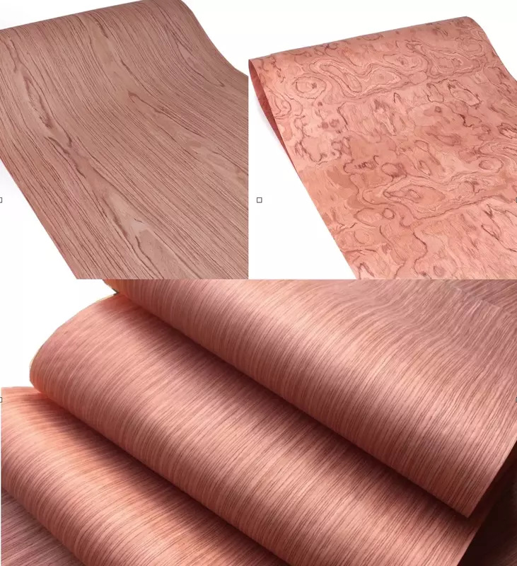 Length:2.5meters Width:58cm Thickness:0.25mm Technology Red Rose Wood Veneer Pear Straight Grain Wood Peel
