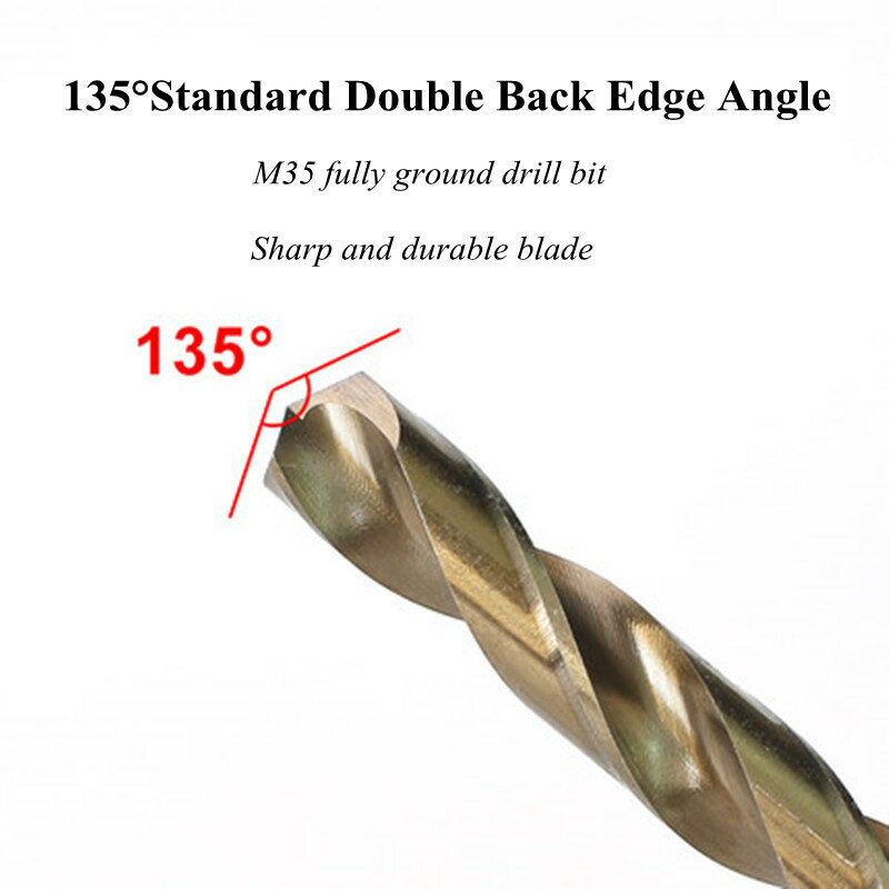 1/1.5/2/3.5/4/5mm M35 contains cobalt High Speed Steel Drill Bit Straight Shank Drill Twist Drill
