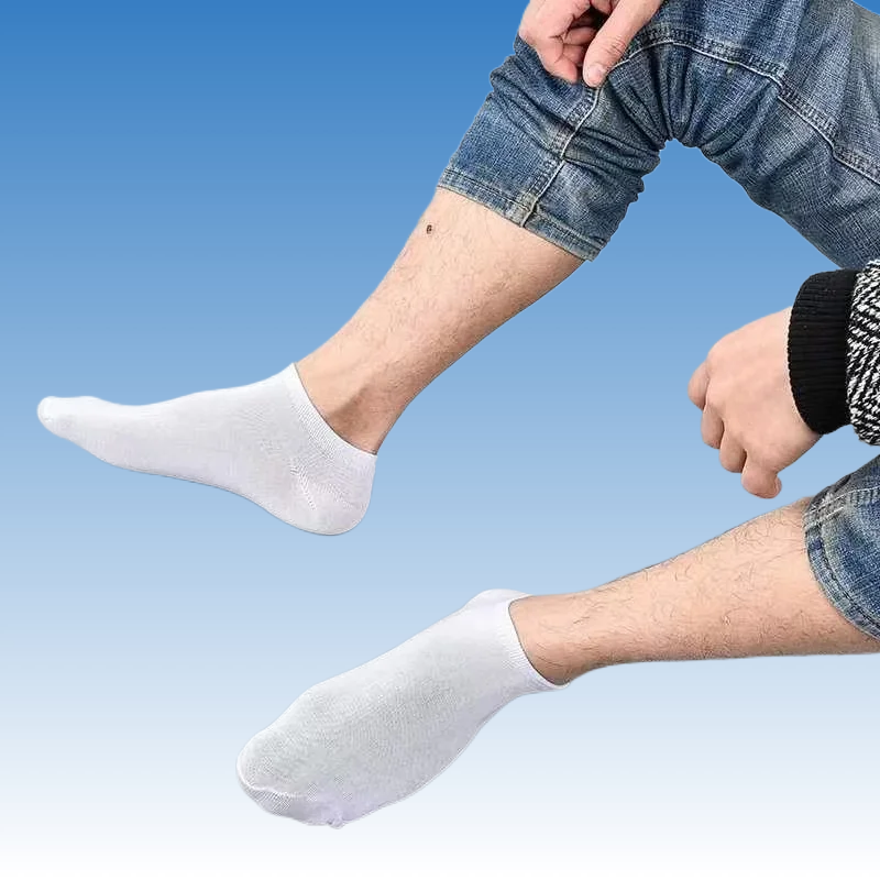 5/10/20 Pairs Men High Quality Business Polyester Cotton Socks Soft Elastic Socks 2024 Fashion Black Gray Casual Ankle Socks