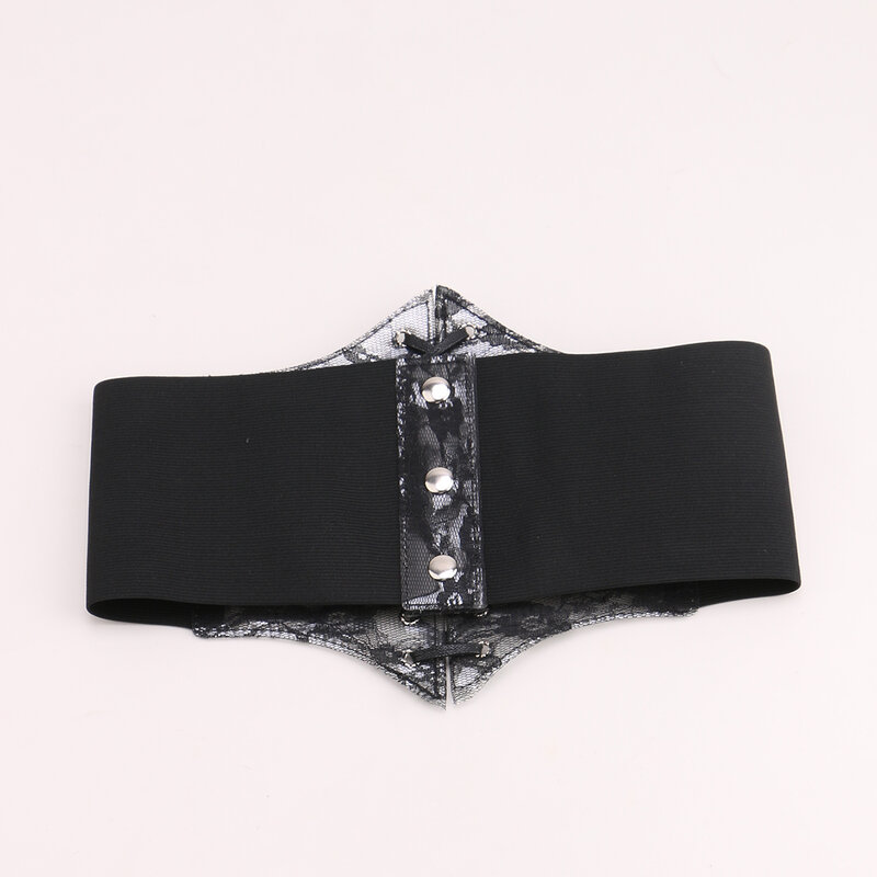 Spitze PVC transparent cool Mode elastische Frauen breiten Gürtel Dichtung gürtel für Damen Binde seil Retro Taille auf Hemd Kleid