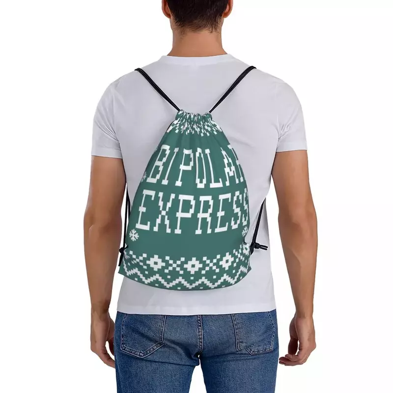 The Polar Express ransel Fashion portabel tas tali serut bundel saku tas olahraga tas buku untuk siswa perjalanan