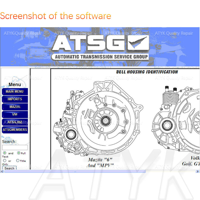 ATSG2017 narzędzia do konserwacji automatyczne skrzyni biegów grupa serwisowa ATSG naprawa samochodów narzędzia atsg information tuning nowy vci
