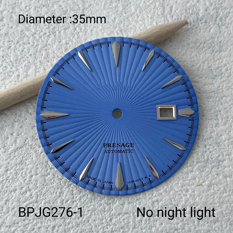 Calendrier de jour à motif radial ORY, sans lettrage lumineux, adapté au mouvement NH36, accessoires de montre personnalisés, 35mm