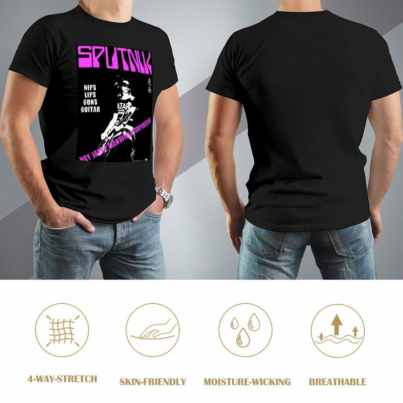 Футболка Sigue Sputnik для мальчиков футболки летний топ аниме новая версия футболки мужские футболки