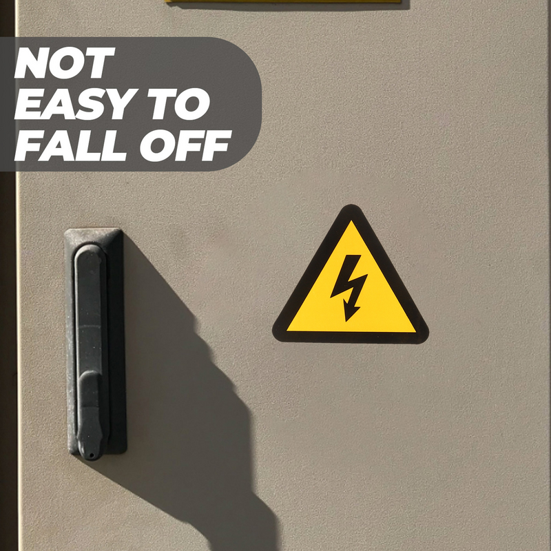 Tofficu العلامة الصفراء عالية الجهد خطر الصدمة الكهربائية ، تسمية الفينيل ، فصل الطاقة قبل
