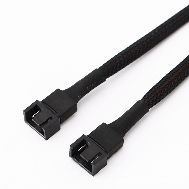 4 Pin Pwm Fan Cable 1 To 1/ 2/3/4 Ways Splitter Black Sleeved 27cm Extension Cable Connector PWM Extension Cables