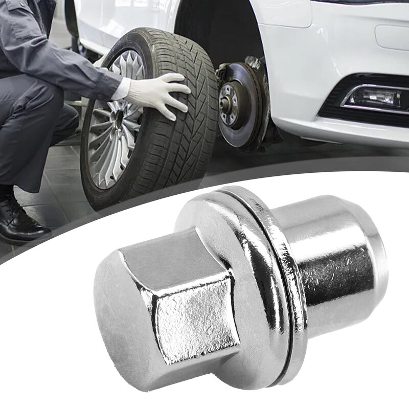 Dado ruota auto durevole di alta qualità pratico argento Design solido acciaio 22mm nuovo di zecca per Land Rover Discovery