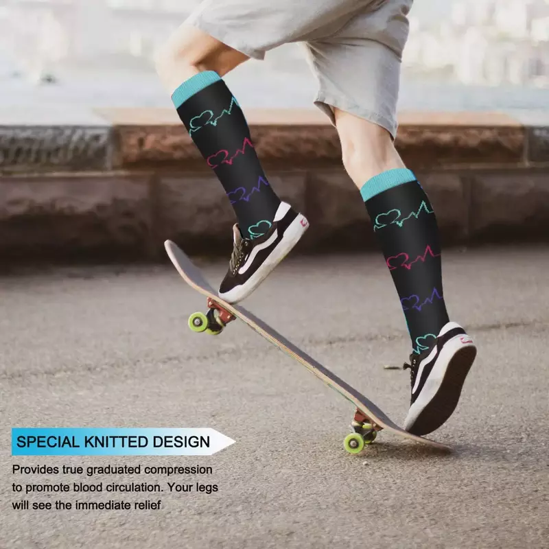 Medical Compression Socks for Women and Men-Best Circulation Support for Running, Hiking, Nursing, Travel