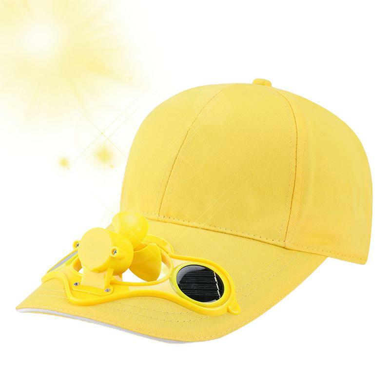 Solar Fan Cap Baseball Golf Hat Sports Fan Baseball Caps Solar Powered Fan Hat Sports Fan Caps Sun Protection Breathable Hat
