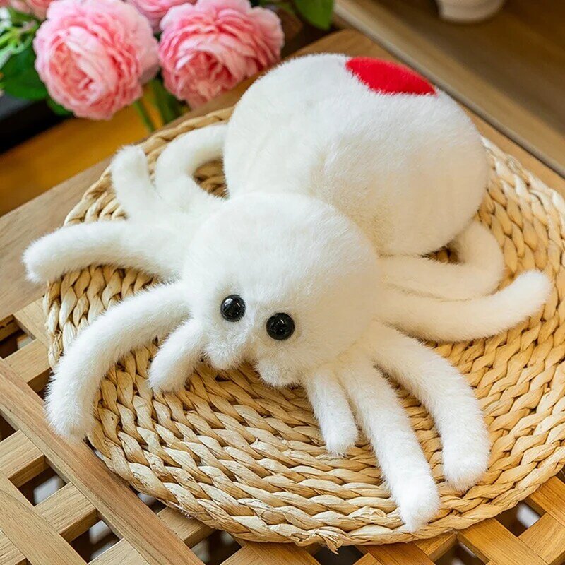 Simulation Spider Jumping Spider Doll Crawling Pet Doll Plush Cute Reptile Plush Toy Super Cute