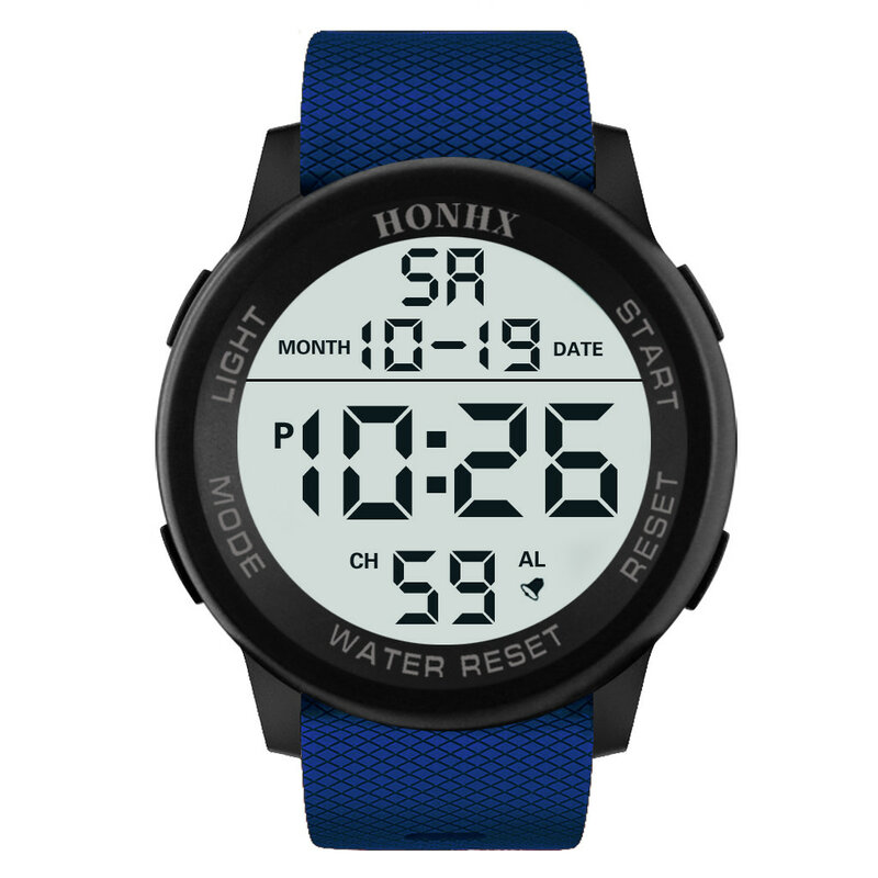 남성용 밀리터리 스포츠 시계, 럭셔리 LED 디지털 방수 시계, 30m 방수 캐주얼 스포츠 손목 시계