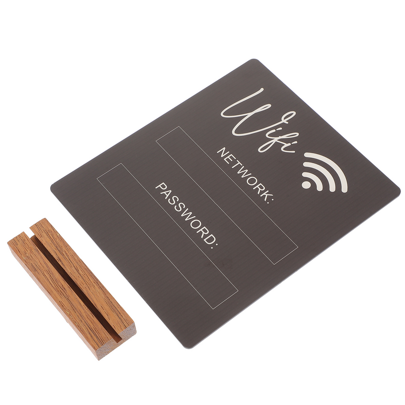Hasło Wifi znak konta hotelowego wystrój stołu akrylowe przypomnienie sieci bezprzewodowej dla domu