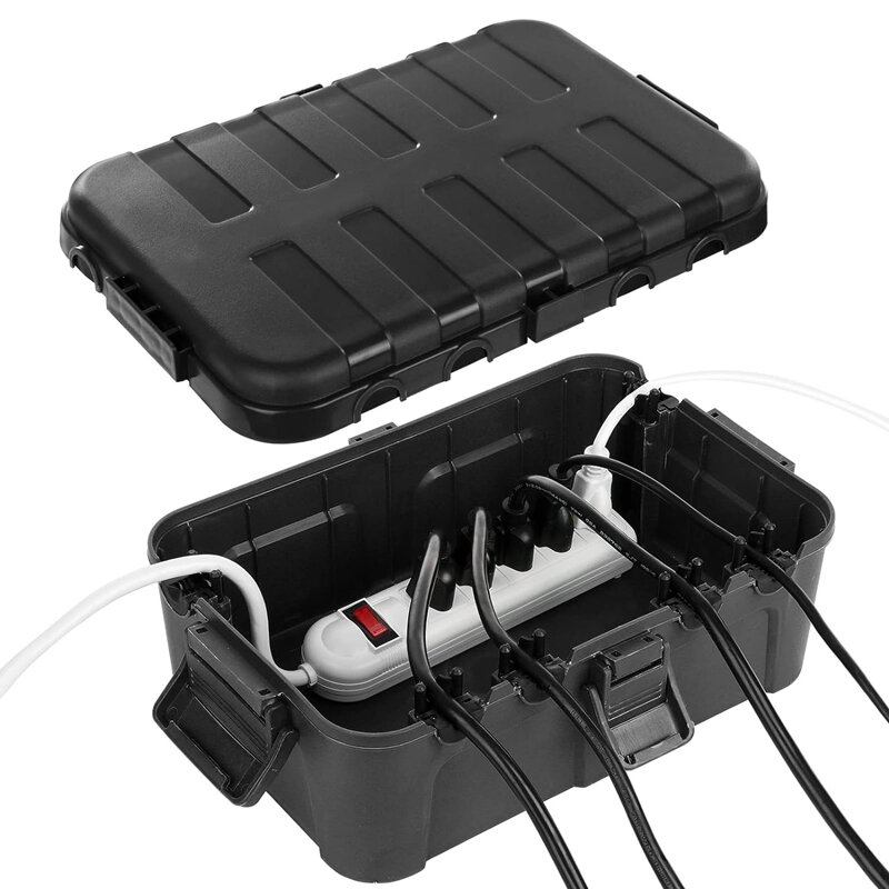 Outdoor Electrical Box Extensão Cord Capa, à prova de intempéries, impermeável, tomada de plástico, Plug, soquete, Power Strip, 1 peça