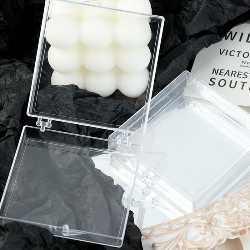 Nail Storage Box Transparent Round Edge Wide Application Store Nails PS Material Clear Storage Box Nail Art Container Nail Salon