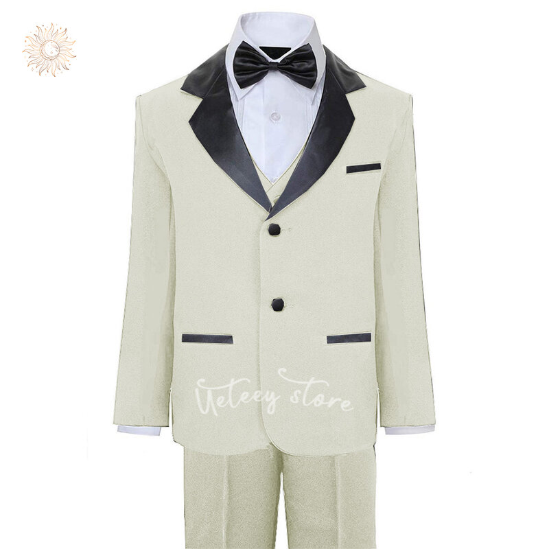 男の子の正式なtuxedoスーツセット、結婚式のための10代のtuxedoの衣装、子供、幼児のためのドレス