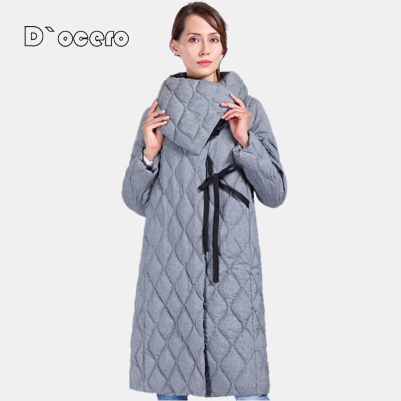2022 New High Quality Thick Parkas Quilted Long Winter Jacket Women Bio Fluff Hooded Warm Windproof Winter Coats Outerwear