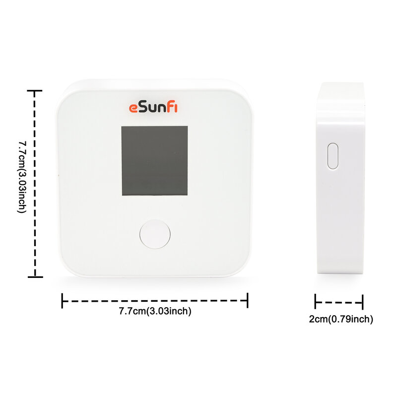 Esunfi Esim Mobiele Hotspot Wifi Zonder Simkaart 4G Lte Pocket Draadloze Router Voor Internationaal Reiswerk In 200 + Landen