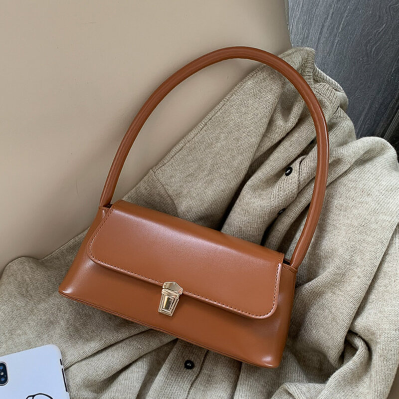Tas selempang merek mewah untuk wanita desain mode ketiak 2023 tas bahu wanita tas tangan dan dompet warna Solid