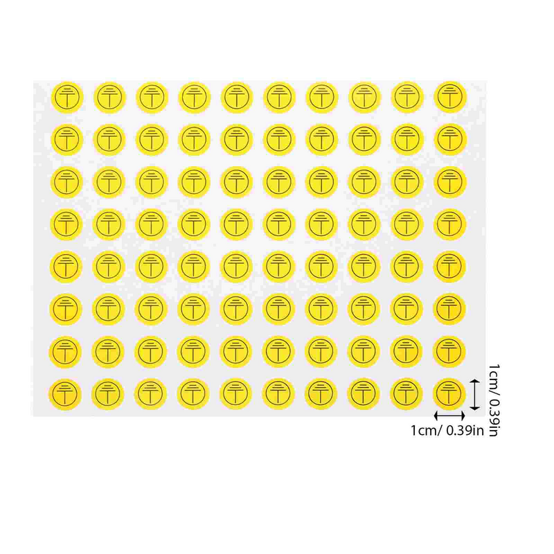 800 Stuks Aardingsteken Symbool Labels Waarschuwing Draad Stickers Aarde Gecoat Papier Elektrisch Paneel