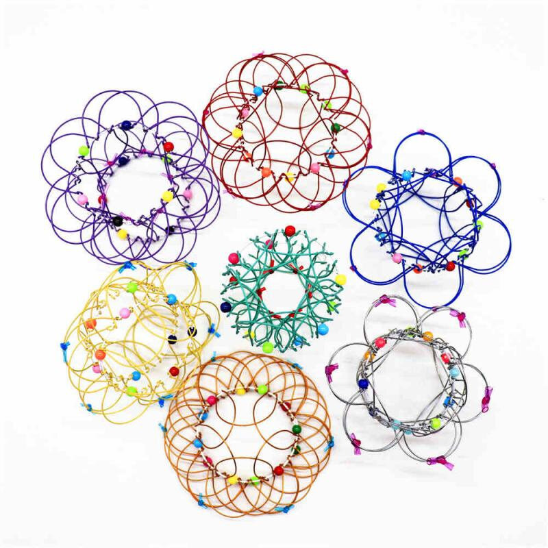 Magic Variety Flower Basket Mandala Adult Children Creative Educational Toys Decompression Funny 36 Change Iron Ring Magic Props