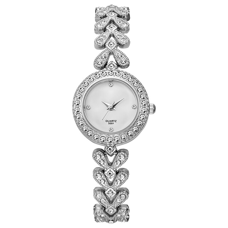 Jam tangan wanita berlian imitasi berkilau mode baru aksesori jam tangan wanita grosir