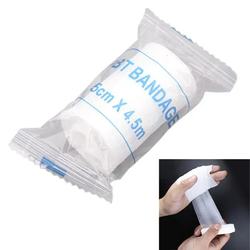 Gauze Bandage Rolls First Aid Supplies Flexible Bandage Wrap for Wound Dressing 448D