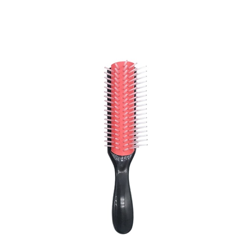 9-Rows Detangling Hair Brush Detangler Hairbrush Scalp Massager Straight Curly Wet Hair Styling Comb