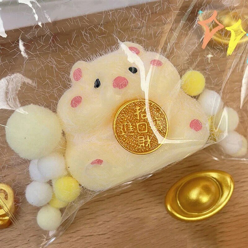 Cartoon Mouse Cute Hamster Waffles Paws Squeeze Toy Stress Relief Toy For Kids Gift