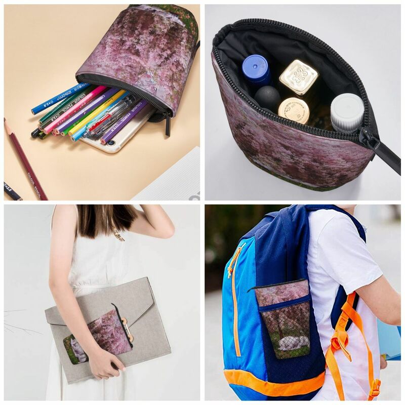 Onde Unicórnio Sonho Pen Box Estudante Escola Zipper Pen Bag Criança Papelaria Bag Pencase Vertical Retrátil Lápis Case