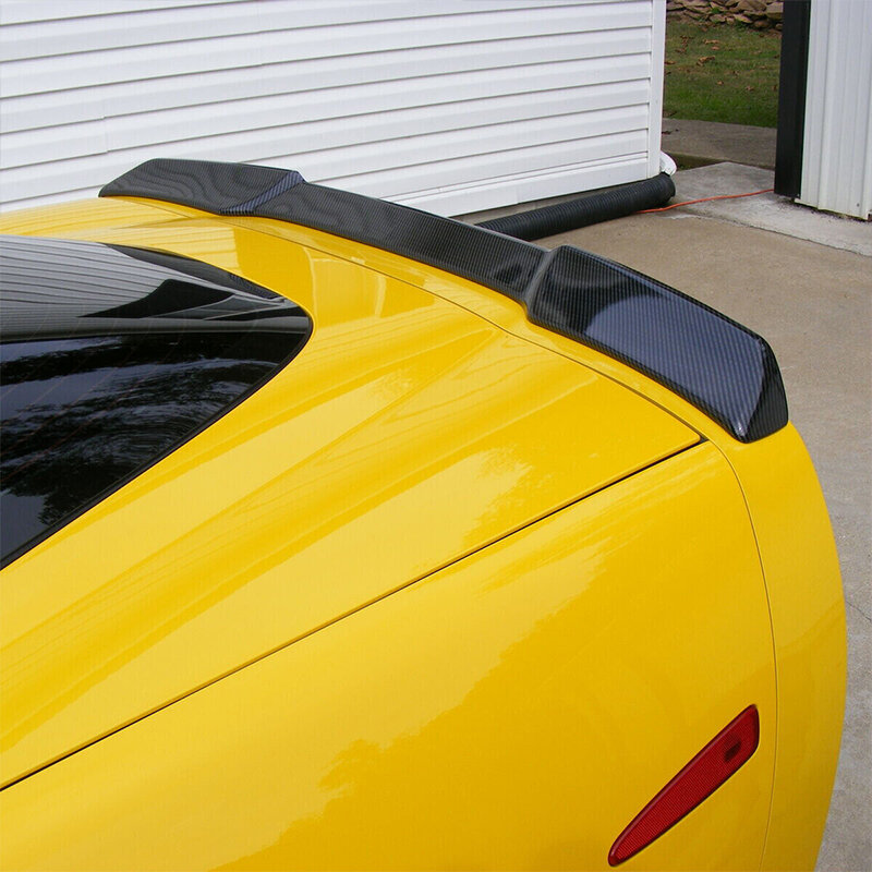 Расширенная Стильная крышка заднего багажника из АБС-пластика, подходит для Corvette 05-13 C6 ZR1, узор из углеродного волокна, автомобильные аксессуары