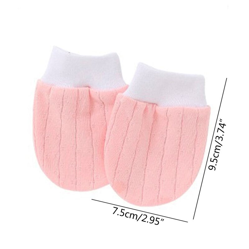 1 Pair Cotton Baby Infant Anti Scratching Gloves  Anti-eat Hand Anti-Grab Face Protect  Newborn for Protection Face Mitt