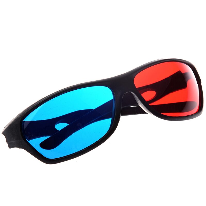 أحمر أزرق/سماوي النقش أسلوب بسيط نظارات ثلاثية الأبعاد لعبة ثلاثية الأبعاد (نمط ترقية إضافية)
