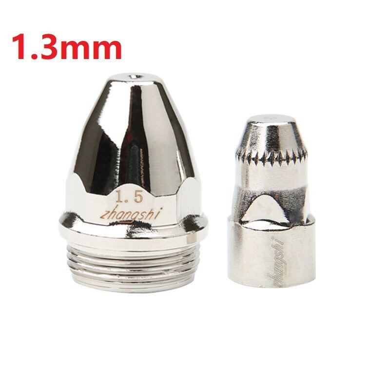 Cutting Torch Part Electrode Nozzle 1.1mm/1.3mm/1.5mm/1.7mm Oxygen-free Copper Silver For CUT-70 CUT-80 CUT-100