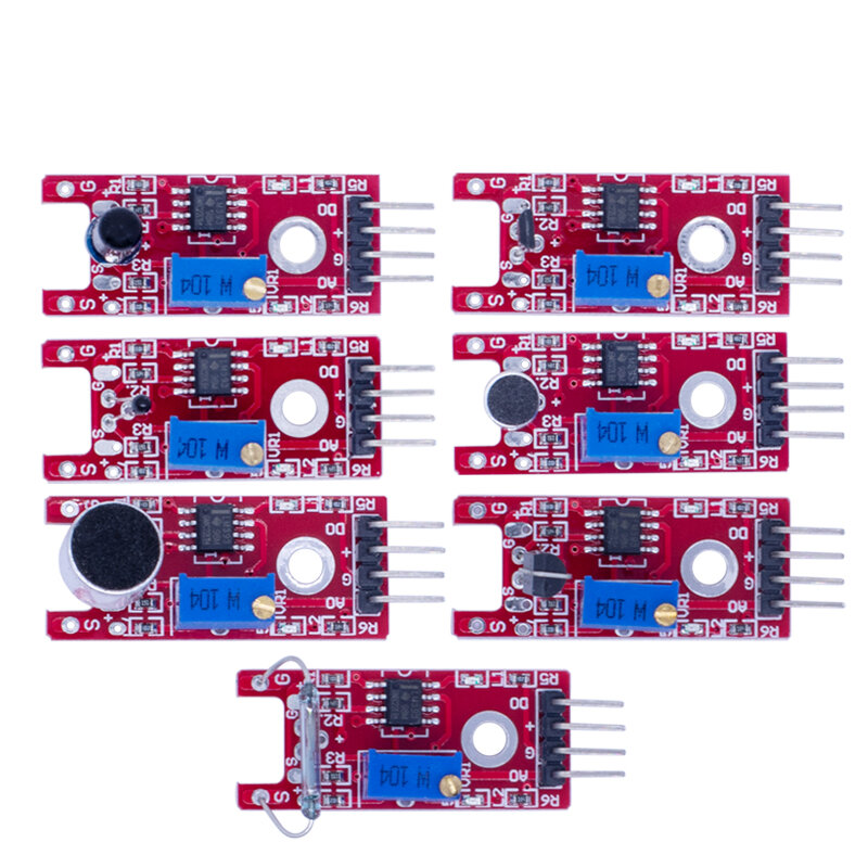Kit de Inicio de módulos de sensores 45 en 1, mejor que 37 en 1, kit de sensor UNO R3 MEGA2560 para arduino