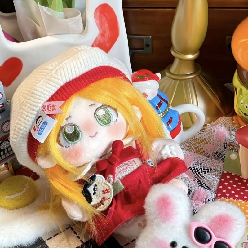 게임 ID V 귀여운 몬스터 노란 머리 소녀 봉제 인형 장난감, 누드 인형 봉제 인형 코스프레, 5985 어린이 선물, 20cm