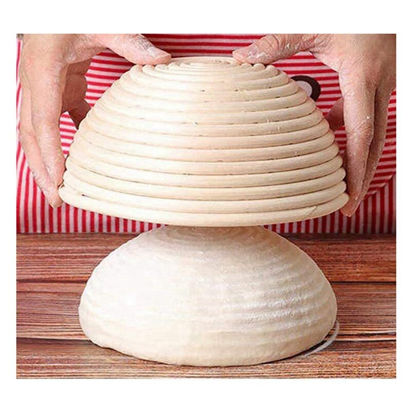 Bread Fermentation Basket With Cloth Lining For Sourdough Bread Making For Professional And Home Sourdough Bread