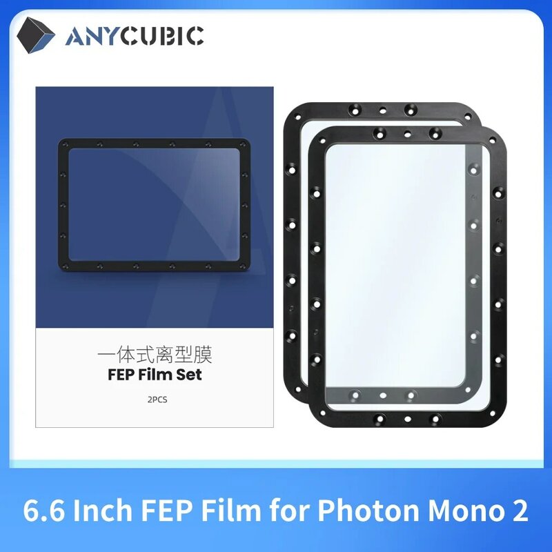 Anycubic Filme FEP Original Set, Acessório Impressora 3D para Impressora LCD Photon Mono 2, Original