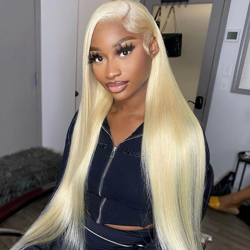 13x4 613 Hd Lace Frontal Wig 13x6 30 Inch Blonde Lace Front Wig Human Hair 180 Density Natural Hairline Pre Plucked Glueless Wig