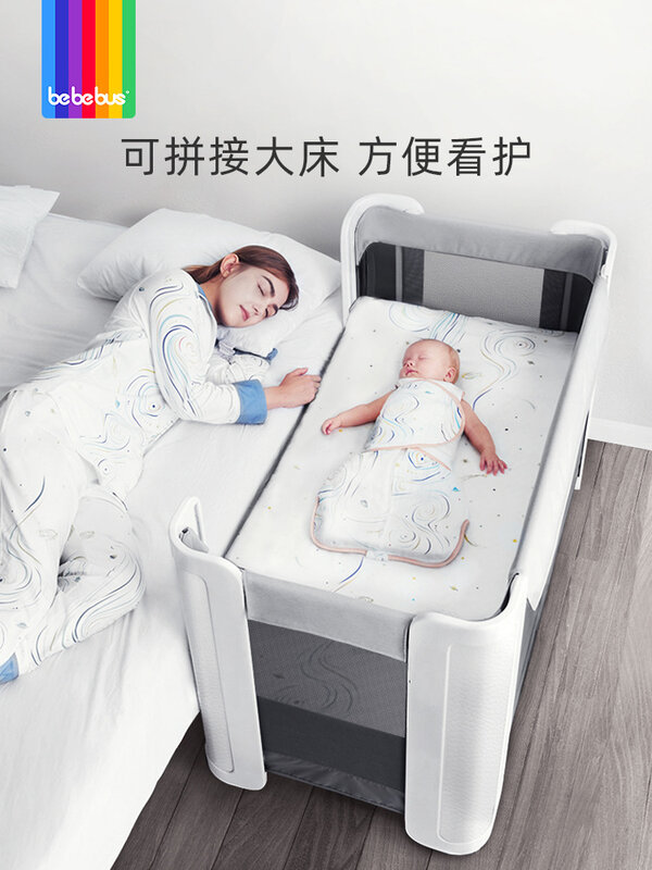 Bebebus-Cama multifuncional portátil do bebê para o recém-nascido, cama dobrável do bebê, cama queen, emenda, casa de sonho, portátil