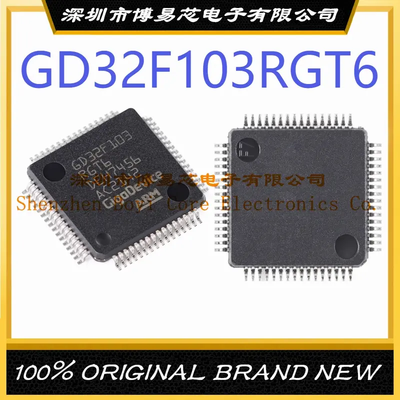 Original Genuine IC Chip Microcontrolador, GD32F103RGT6 Pacote LQFP-64, MCU MPU e SOC, Novo